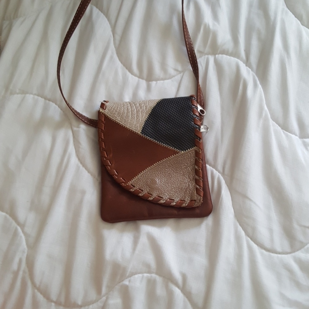 Real leather purse